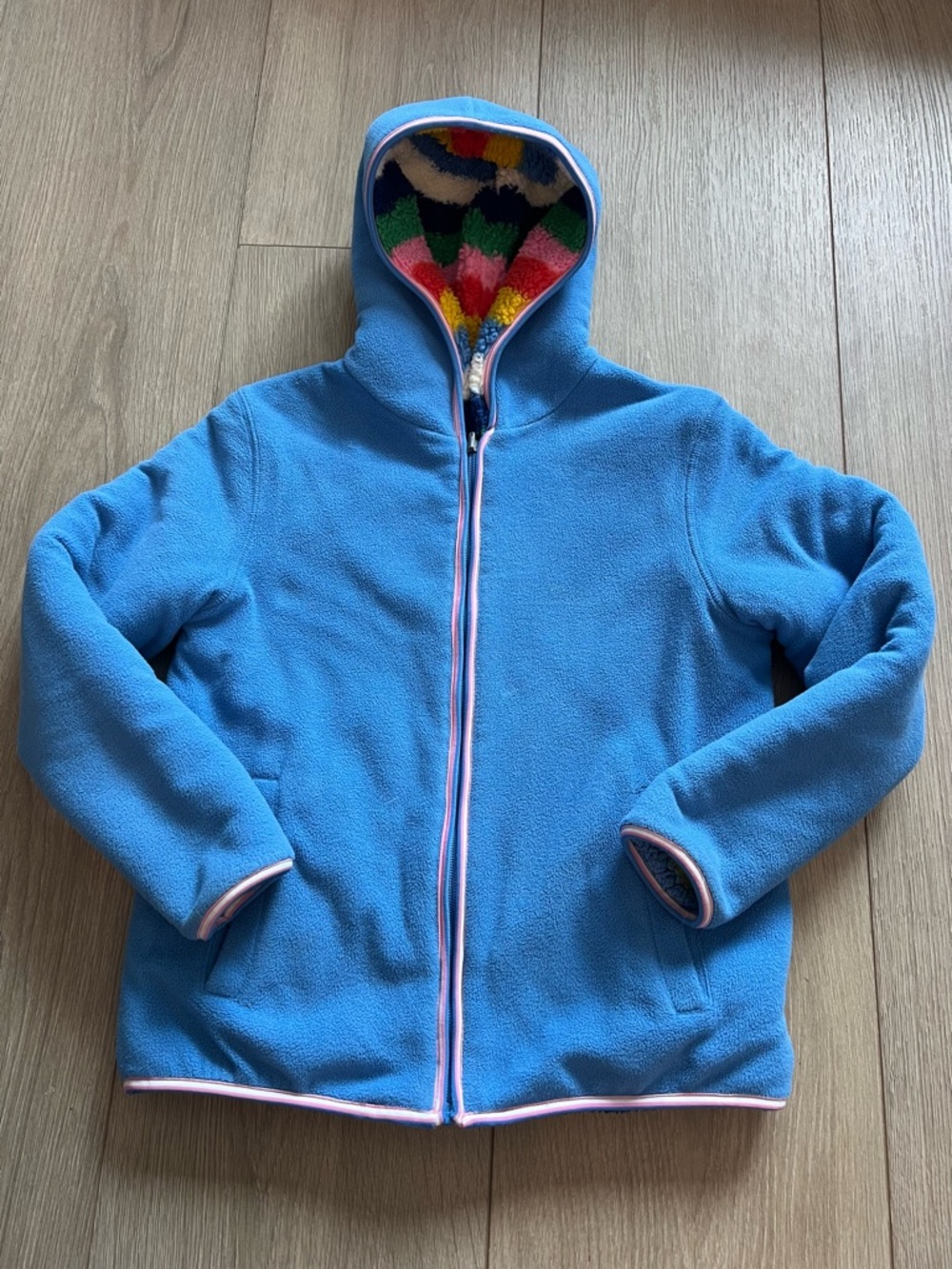 Mini Boden
Cosy Reversible
Fleece Hoodie size 9-10